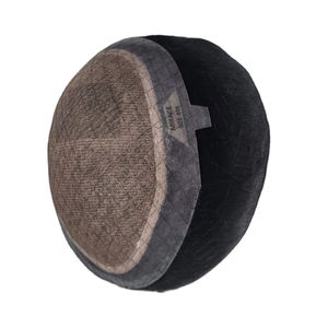 Perruque Taz Hair de haute qualité en cheveux Remy indiens, ondulée, pour hommes, avec base monofilament douce, système de toupet fabriqué au Bangladesh, ondulations profondes et lâches - Product Image 4