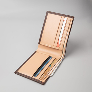 Cartera de Cuero Genuino de Alta Calidad, Cartera de Cuero Vacuno con Estampado, Tarjetero para Hombre, Regalo en Oferta para Él - Product Image 4