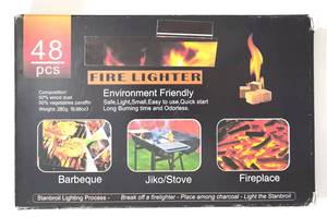 48 Unidades - Encendedores de Cera Vegetal y Polvo de Madera Natural <span class=keywords><strong>para</strong></span> Barbacoa, <span class=keywords><strong>Estufa</strong></span> y Chimenea, No Tóxicos, Inodoros, de Encendido Rápido - Product Image 5