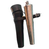 Horse — étui en cuir noir, selle pour chasse, flacon de hanche en acier, boîtier Baton, nouvelle collection