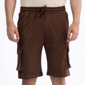 Pantalones Cortos Casuales para Hombre 100% Algodón, Bordado 3D Personalizado, Ecológicos, Corte Holgado, Diseño Liso - Product Image 1