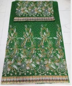 Tissu George élégant pour vêtements traditionnels, tissu George à paillettes élégant pour robes de soirée de luxe, prix promotionnel - Product Image 2