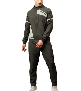 Conjunto Deportivo para Hombre, Corte Ajustado, Chaqueta Deportiva Cortavientos con Bloques de Color y Pantalones Jogger, Ropa Deportiva para Gimnasio 2026 - Product Image 6
