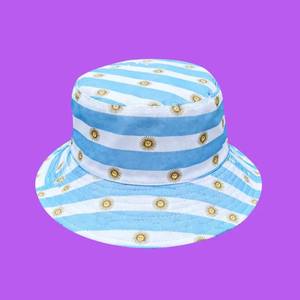 Fisherman Bucket Sun Protection <b>Hat</b> with National Flag Print Denim Camouflage Embroidery Eoin Winston Sports Outdoor Sports <b>Hat</b> - Product Image 3