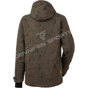 Veste et pantalon de chasse d'hiver pour homme, écologiques, coupe-vent, camouflage, col montant, évacuation de l'humidité, fermeture éclair sur le devant - Product Image 2