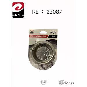 Large Portable 11CM REJILLA FREGADERO Metal Colander & Strainer with <b>Hair</b> <b>Catcher</b> Feature Floor <b>Drain</b> & Drainage System - Product Image 1