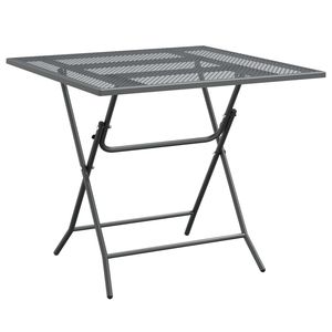 Ensemble de salle à manger de jardin en métal expansé anthracite - Product Image 4