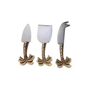 Juego de Cortadores de Pizza de Queso Hechos a Mano con Diseño Innovador, Cuchillos de Queso de Metal Resistente con Hoja de Acero Inoxidable y Espátula para Mantequilla - Product Image 2