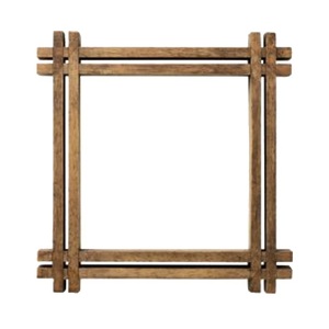 Miroir mural élégant en bois, fait main, pour chambre à coucher, salon, couloir, salle de bain, entrée et décoration intérieure. - Product Image 4