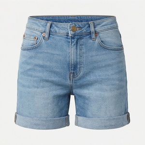 Shorts en jean pour femmes de haute qualité, confortables et tendance, grandes tailles, bas décontractés d'été, couleur personnalisable, mode - Product Image 1