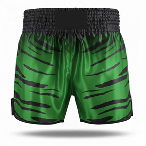 Shorts de combat MMA unisexes personnalisés par sublimation, extensibles dans 4 directions, séchage rapide, évacuation de l'humidité, 240g, pour BJJ, Kickboxing, haute qualité - Product Image 1