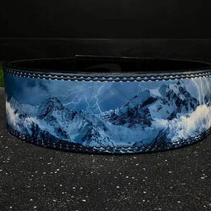 Cinturón de Levantamiento de Pesas de Cuero Resistente con Diseño Antideslizante para Entrenamiento en Gimnasio y Ejercicios de Fuerza - Ligero y Transpirable - Product Image 4