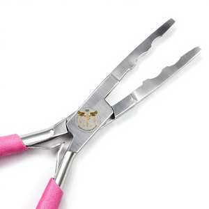 Pince professionnelle classique pour extensions de cheveux – Outil en acier inoxydable pour micro-anneaux et nano-perles - Product Image 3