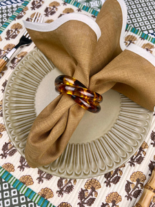 Anneaux de serviette en résine faits à la main, style chaîne |   Porte-serviettes au design moderne et interconnecté |   Disponible en plusieurs couleurs et finitions OEM ODM - Product Image 4