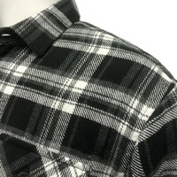 Chemise-veste matelassée en flanelle à carreaux épaisse et chaude pour homme, style patchwork, à manches longues et boutonnée, vente en gros à prix réduit