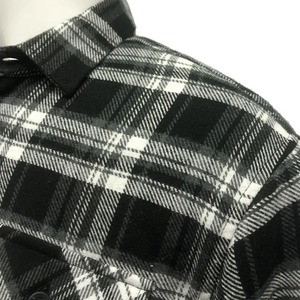 Chemise-veste matelassée en flanelle à carreaux épaisse et chaude pour homme, style patchwork, à manches longues et boutonnée, vente en gros à prix réduit - Product Image 4