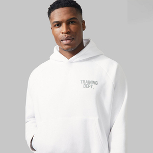 Sudadera con Capucha Blanca de Algodón de Corte Regular Premium Diseñada para un Look Contemporáneo, Limpio y Atrevido. Hecho con tela suave y duradera de alta calidad, rápido y eficiente. - Product Image 1