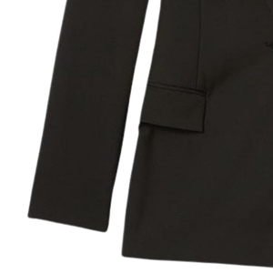 <b>Women</b> <b>Long</b> <b>Black</b> <b>Blazer</b> Jacket Tailored Fit Open Front Formal Office Business Casual Fashion Apparel Wear Clothing - Product Image 5