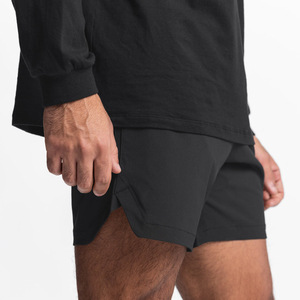 Shorts de course personnalisés pour hommes, respirants, vêtements d'entraînement, export Pakistan, fournisseur OEM, fabrication - Product Image 2