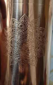 Premium Quality Classic Eco-Friendly Copper Etching <b>Bottle</b> 500ml Drinking Water Outdoor Office Home Use Customized Wholesale - Product Image 3