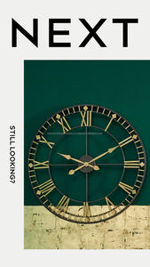 Standard en bois fer qualité maison articles décoratifs époxy horloge murale pour salon chambre et bureau décoration d'Inde - Product Image 3