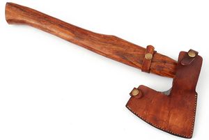 Hand Forged Pattern Steel Camping Hatchet With Premium Wooden Handle Outdoor Utility <b>Tool</b> Manufacturer Custom Handcrafted - Product Image 3