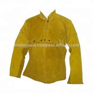 Veste de soudage en cuir de qualité supérieure, respirante, anti-coupure, anti-chaleur, en cuir de vachette fendu, la meilleure pour les soudeurs - Product Image 5