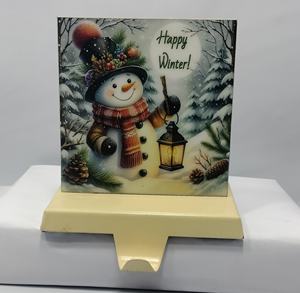 Luxury Metal <b>Stocking</b> <b>Holder</b> Rust Resistant Decorative Hook for Fireplace Mantels Holiday Ornaments and Christmas Gift Displays - Product Image 3