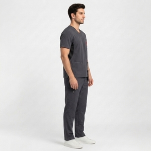Conjuntos de Uniformes Médicos Unisex de Tela de Lona Premium Suave Antiarrugas y Lavable, Uniformes de Hospital de Alta Calidad - Product Image 3