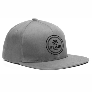 Custom Premium 6-Panel Grey <b>Flat</b> Brim Snapback Cap – Structured Grey Streetwear <b>Hat</b> for Custom Logos Wholesale OEM - Product Image 2