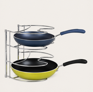 5-Tier Pot and Pan Organizer <b>Rack</b> for <b>Kitchen</b> Cabinet <b>Storage</b> Frying Pan Holder Space-Saving Cookware Stand for Pantry - Product Image 1