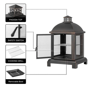 Brasero de Exterior de Última Generación sin Humo, Quema Limpia, Sistema de Flujo de Aire de Doble Quema, Portátil, con Salida de Calor - Product Image 2
