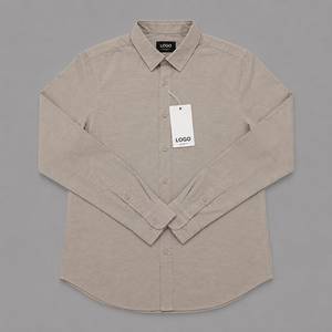 Chemises décontractées à manches longues pliées pour hommes en gros |   Chemises de bureau formelles en coton de qualité supérieure, respirantes, durables, stock mixte - Product Image 2