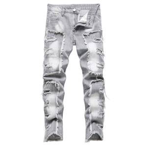 Pantalones de Hombre a la Moda, Estilo Urbano, Corte Ajustado, Diseño Personalizado, Cintura Media, Cómodos para Uso Diario, Aspecto Premium - Product Image 1