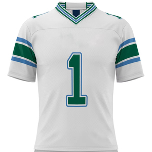 Maillot de football américain personnalisé avec nom et numéro d'équipe imprimés, faible MOQ, respirant, 100% polyester - Product Image 2