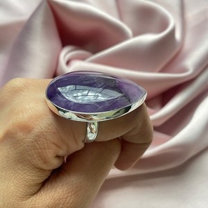 Handmade <b>Amethyst</b> Ring 925 Sterling Silver Gemstone Luxury Jewelry Elegant Ring Gift For Women Fine Jewelry - Product Image 5