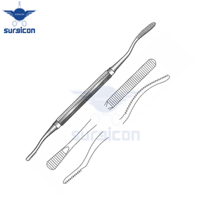 Miller-Colburn Bone File Length 18 cm / 7 Inch Width 5 mm Double-Ended Surgical Bone <b>Filing</b> Instrument with Plain Serrations - Product Image 6