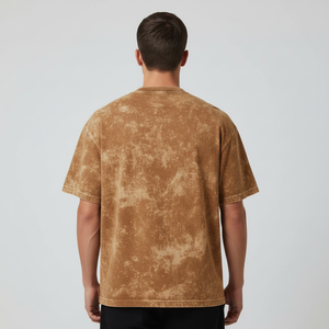 เสื้อยืดผู้ชายไซส์ใหญ่ ลายมัดย้อม ผ้าฝ้าย แขนสั้น คอกลม สไตล์ลำลอง ทรงพอดีตัว ความยาวปกติ - Product Image 5