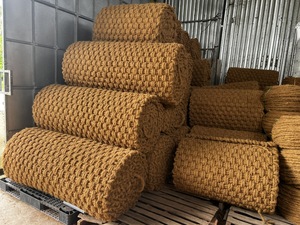 Tapis de camping en fibre de coco le plus vendu, réversible, antidérapant, motif floral, pour usage domestique et extérieur, origine Inde - Product Image 4