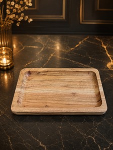 Planche à découper en bois artisanale avec poignée, planche à découper en bois naturel, planche de service pour la cuisine, le restaurant et la maison - Product Image 3