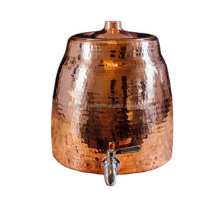 ภาชนะทองแดงโบราณดีไซน์แบบค้อนพร้อมหัวจุกก๊อกน้ำสแตนเลสหัวจ่ายน้ำทองแดง - Product Image 2