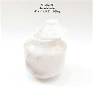 Elegante Tarro de Almacenamiento de Alabastro Artesanal, Contenedor de Piedra Hecho a Mano de Lujo, Decoración para Cocina y Hogar, Precio al por Mayor Premium - Product Image 1