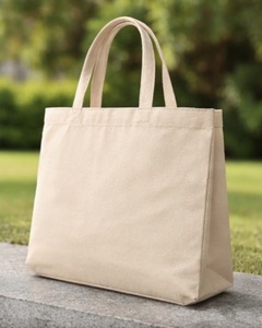 High Quality Custom Color Logo Printed Gusseted Cotton Shopping <b>Bags</b> 100% Cotton Shoulder Handle Gusseted <b>Bag</b> - Product Image 1