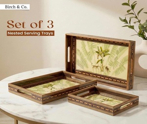 Bandeja de Servir de Madera MDF con Diseño Moderno, Hecha a Mano, Ecológica, Personalizada, Impresa, con Forma Natural, al Mejor Precio para el Hogar - Product Image 4
