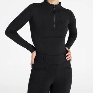 High Quality 4way Stretch Horse Riding Equestrian Shirt <b>Top</b> Base Layer Competition Show Shirt <b>Polo</b> in Soft Feel Technical Fabric - Product Image 2