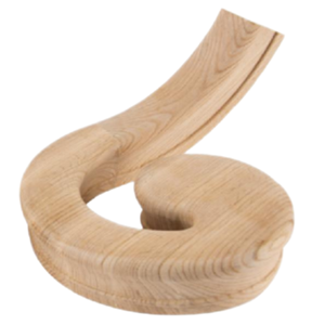 <b>White</b> Oak Handrail Fitting <b>Bracket</b> For Wall Mounted Stair Railing Support Easy Installation Strong Load Bearing Construction - Product Image 1