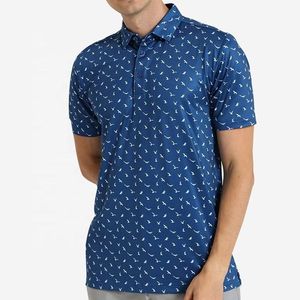 Camiseta de Golf de Secado Rápido para Hombre, Diseño Moderno, Personalizada, Lisa, 100% Poliéster, Sublimación, Camisetas Polo para Hombre - Product Image 1