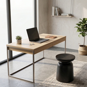 Pawn Accent <b>Side</b> <b>Table</b> Minimalist Rustic Solid Suar Wood High Quality Durable <b>Black</b> Finish Living Room Furniture Home Decor - Product Image 4