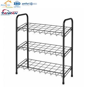 Made in Taiwan 3-Tier Large Capacity Wire <b>Shoe</b> <b>Rack</b> Tool-Free Easy Assembly <b>Storage</b> Organizer for Home - Product Image 4