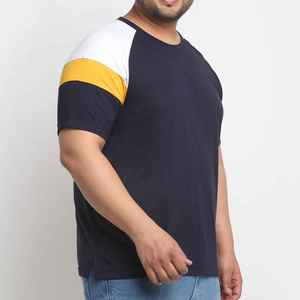 New Collectio 100% Pure Cotton Men's Summer T-Shirt Customized Logo Fashion Solid Color Casual Stock Available Online Best Sale - Product Image 4